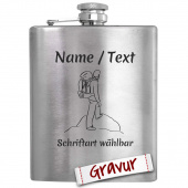 Wandern Flachmann mit Gravur - Ideales Geschenk für Outdoor-Liebhaber