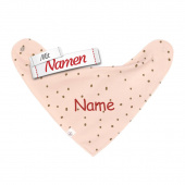 Lässig Halstuch GOTS Dots powder pink (1 St.), bestickt
