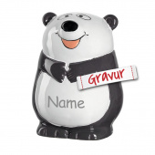 LEONARDO Leonardo Bambini Panda Spardose, Geschenk zur Konfirmation & Einschulung personalisiert mit Gravur