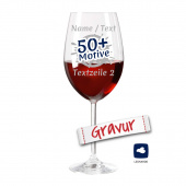 LEONARDO DAILY 640ml - Personalisiertes XL Weinglas mit Gravur für Weinliebhaber