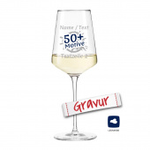 Personalisiertes LEONARDO Weinglas, Geschenk für Geburtstag oder Jahrestag mit Gravur