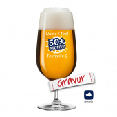 LEONARDO Bierglas TIVOLI 410 ml, Geschenk für Biertrinker, mit Gravur