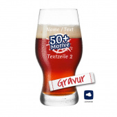 LEONARDO Bierglas TAVERNA mit Gravur - Personalisiertes Geschenk für Biertrinker, 330 ml