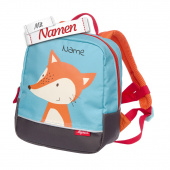 Sigikid Kinderrucksack Fuchs mit Namen bestickt - Personalisiertes Geschenk für Kleinkind zur Kita, Weihnachten, Ostern