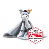 Personalisierte Geschenke für Kinder: Besticktes Steiff Dinkie Esel Schmusetuch mit Namen