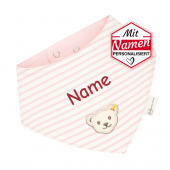 Steiff Mädchen Halstuch mit Namen, Geschenk personalisiert zur Geburt / Taufe, bestickt