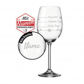 LEONARDO Originelles Weinglas mit Gravur - Ideales Mitbringsel oder Geschenk für die Frau