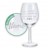 Personalisierbares Weißweinglas mit Gravur - Perfektes Geschenk für Nikolaus
