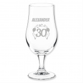 30. Geburtstag, Biertulpe Bierglas, Motiv 30. Geburtstag