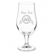 60. Geburtstag Geschenkidee, Bierglas, Namensgravur