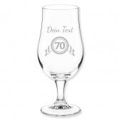 70. Geburtstag Geschenk, Bierglas, Gravur