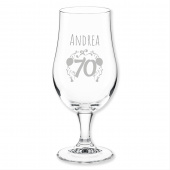 70. Geburtstag Geschenkidee, Bierglas, Gravur