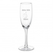 Abitur Geschenke Sektglas mit Mittelfinger Gravur für Examen