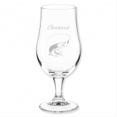 Angeln Geschenkidee, Biertulpe, Hechtmotiv, Namensgravur
