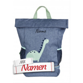 Dinosaurier Kinderrucksack mit Namen personalisiert, Dino Rexi von Sterntaler bestickt für Kita und unterwegs