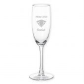 Examen Geschenk Sektglas mit Diamantgravur