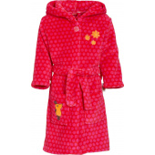 Playshoes Fleece-Bademantel DIE MAUS pink, 134/140, bestickt