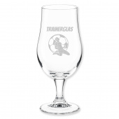 Fußballspieler Bierglas graviert als Geschenk für Fußballtrainer