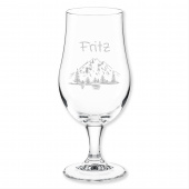 Geschenk für Opa, Biertulpe, Gebirge Berge Tannen, Gravur
