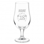Geschenk zum 18. Geburtstag, Bierglas Motiv 18. Geburtstag