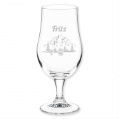 Geschenk zum Ruhestand, Biertulpe, Gebirge Tannen, Namensgravur