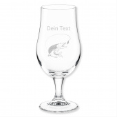 Geschenk zum Ruhestand, Biertulpe Hecht Angeln, Namensgravur