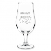 Geschenkidee beste Freundin Geburtstag, Bierglas, Gravur