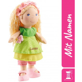HABA Stoffpuppe Mali personalisiert, Kuschelpuppe für Mädchen als Geschenk Geburtstag / Weihnachten, bestickt