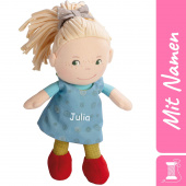 Bestickte HABA Stoffpuppe Mirle, Mädchen Geschenk zur Geburt oder Taufe