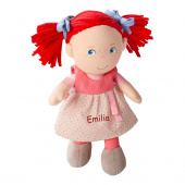 Erste Baby Puppe HABA Mirli mit Namen bestickt, Geschenk zur Geburt, Ostern, Weihnachten