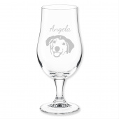 Hund Geschenk, Bierglas, Gravur