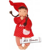 Käthe Kruse Waldorfpuppe Schatzi, bestickt