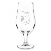 Katzen Geschenk, Bierglas, Gravur