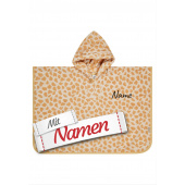 Kinder Poncho personalisiert – Sterntaler Giraffe Kaya Poncho-Handtuch mit Namen bestickt