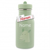 Kinder Trinkflasche mit Gravur Drache Mr. Dragon von Trixie aus Edelstahl mit Namen