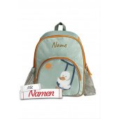Kindergartenrucksack personalisiert Ente Edda Lou von Sterntaler mit Namen bestickt