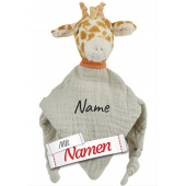 Personalisierte Geschenke für das Baby: Schmusetuch Giraffe Kaya mit Namen bestickt von Sterntaler