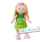 Personalisierte HABA Stoffpuppe Mali - Geschenk zur Geburt oder Taufe, bestickt
