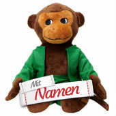 Pippi Langstrumpf Kuscheltier Affe Nilsson mit Namen bestickt – Herr Nilsson Stofftier 23 cm