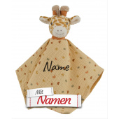 Schmusetuch Baby personalisiert Giraffe Kaya Giraffe – mit Namen bestickt von Sterntaler
