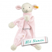 Steiff Lamm Kuscheltuch mit Namen, personalisierbares Geschenk zur Geburt & Taufe, bestickt