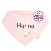 Steiff Mädchen Fleece Dreieckstuch, Rosa, bestickt