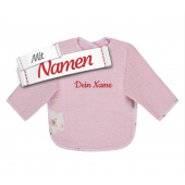Sterntaler Ärmellätzchen Bär Betty mit Namen bestickt personalisiert, 50 x 73 cm Rosa