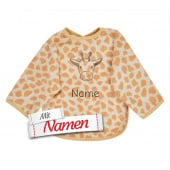 Sterntaler &Auml;rmell&auml;tzchen Giraffe Kaya mit Namen bestickt personalisiert, 50 x 73 cm Sand