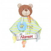 Sterntaler Babygeschenke, Schmusetuch Bär Bob bestickt mit Namen