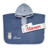 Sterntaler Badeponcho Kinder Weltraum mit Namen bestickt, personalisierter Poncho