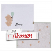 Sterntaler Bär Bo Kinderhandtuch personalisiert im 2er Set mit Namen bestickt
