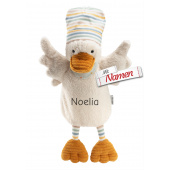 Sterntaler Handpuppe Ente Edda Lou, Schmusetuch mit Namen, Taufgeschenk, bestickt