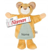 Sterntaler Handpuppe Löwe Leo mit Namen bestickt, personalisiertes Geschenk zur Geburt