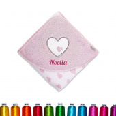 Sterntaler besticktes Mädchen Kapuzenbadetuch Emmi Girl, Geschenk für Babys